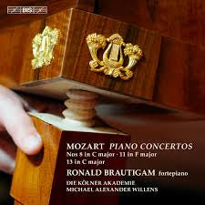 MOZART-PIANO CONCERTOS 8, 11 & 13 CD *NEW*