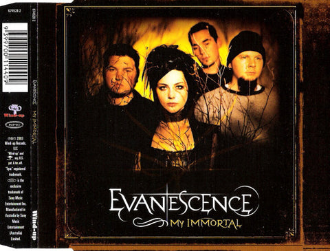 EVANESCENCE-MY IMMORTAL CD SINGLE VG+