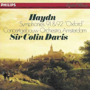 HAYDN-SYMPHONIES 91 & 92 OXFORD CD VG