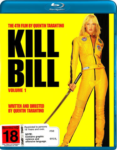 KILL BILL VOLUME ONE BLURAY VG+