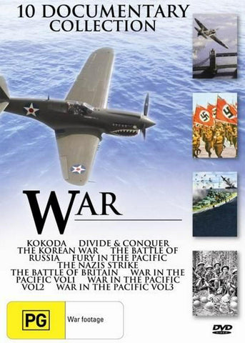WAR-10 DOCUMENTARY COLLECTION 4DVD VG