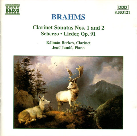 BRAHMS-SONATAS FOR CLARINET & PIANO CD VG+