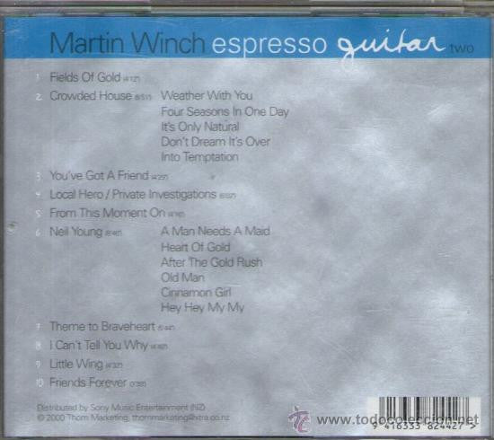 WINCH MARTIN-ESPRESSO GUITAR TWO CD VG