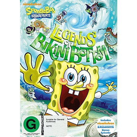 SPONGEBOB SQUAREPANTS LEGENDS OF BIKINI BOTTOM DVD VG