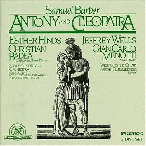 BARBER SAMUEL-ANTONY AND CLEOPATRA 2CD VG