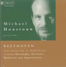 BEETHOVEN-MICHAEL HOUSTOUN PERFORMS PIANO SONATAS FROM THE MIDDLE PERIOD 3CD SET VG