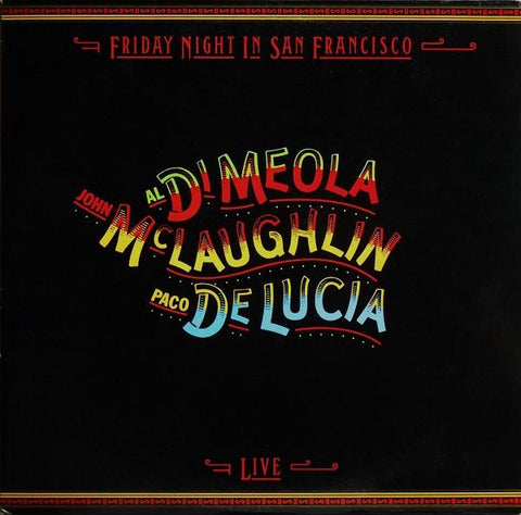 DI MEOLA, MCLAUGHLIN, DE LUCIA-FRIDAY NIGHT IN SAN FRANCISCO CD VG