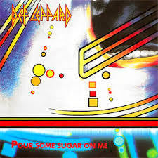 DEF LEPPARD-POUR SOME SUGAR ON ME 12" EX COVER VG