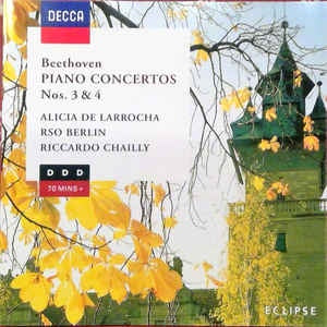 BEETHOVEN- PIANO CONCERTOS NOS 3&4 CD VG