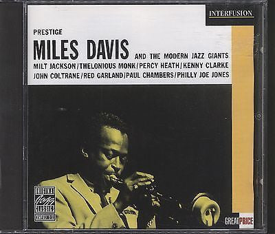 DAVIS MILES-MILES DAVIS AND THE MODERN JAZZ GIANTS CD VG