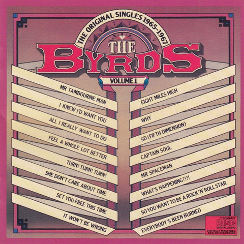 BYRDS THE-THE ORIGINAL SINGLES 1965-1967 VOLUME 1 CD VG