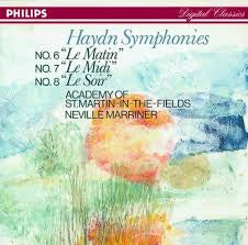 HAYDN-SYMPHONIES NOS 6 7 & 8 MARRINER CD VG