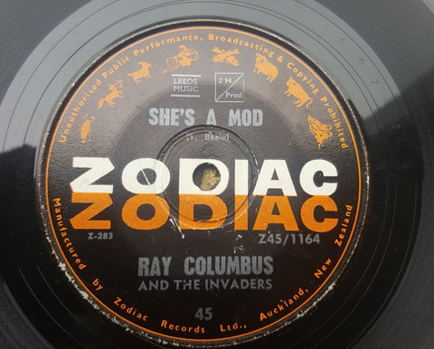 COLUMBUS RAY & THE INVADERS-SHE'S A MOD 7'' G