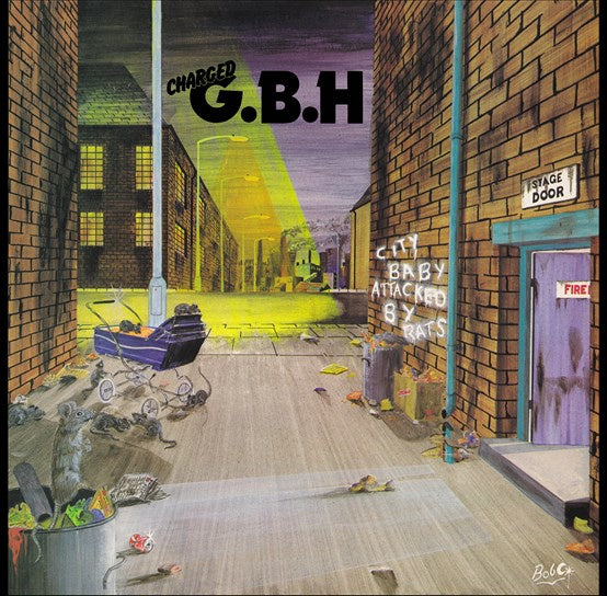 CHARGED G.B.H.-CITY BABY ATTACKED BY RATS LIME GREEN VINYL LP *NEW*