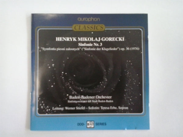 GORECKI-SYMPHONY NO 3 SORROWFUL SONGS CD VG