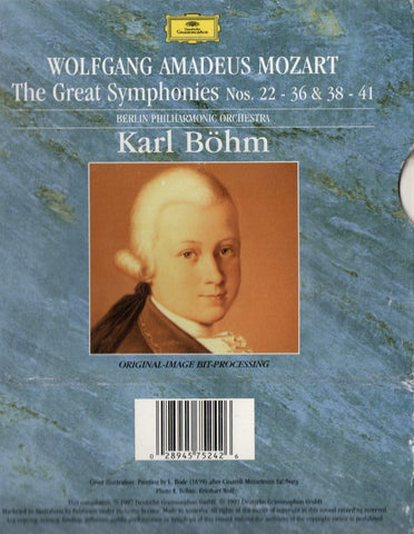 MOZART, BOHM KARL - SYMPHONIES 22-36 & 38-41 5CD VG+