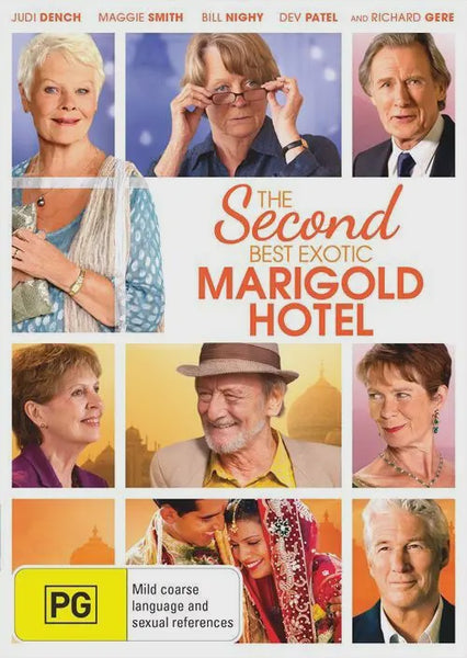 SECOND BEST EXOTIC MARIGOLD HOTEL DVD VG+