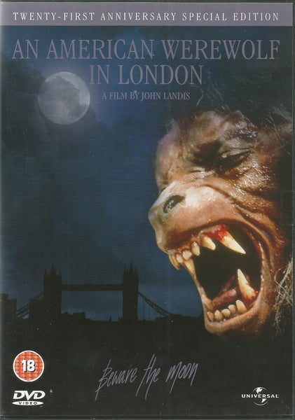 AN AMERICAN WEREWOLF IN LONDON - DVD VG+