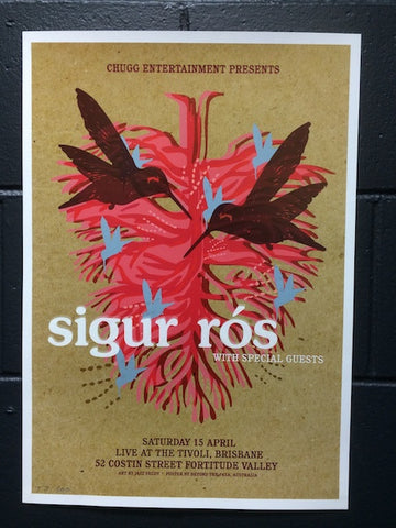 SIGUR ROS WITH SPECIAL GUESTS LIMITED EDITION TOUR POSTER *NEW*