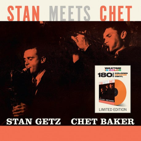 GETZ STAN & CHET BAKER-STAN MEETS CHET ORANGE VINYL LP *NEW*