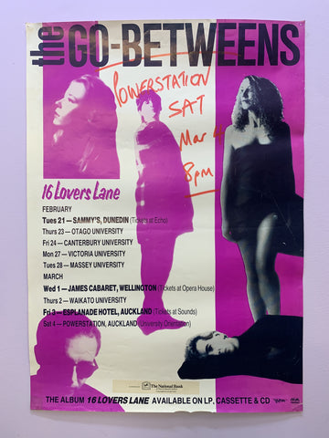 GO-BETWEENS 16 LOVERS LANE ORIGINAL TOUR POSTER VG CONDITION