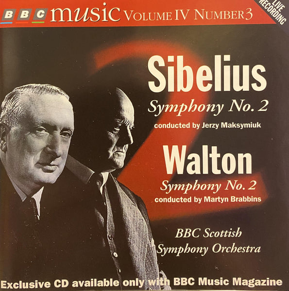 SIBELIUS & WALTON-SYMPHONYS NO.2 CD NM