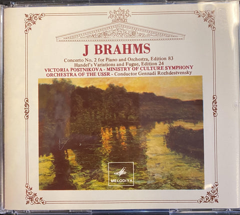 BRAHMS-CONCERTO NO.2 FOR PIANO AND ORCHESTRA 2CD NM