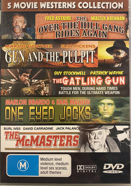 FIVE MOVIE WESTERN COLLECTION-2DVD NM