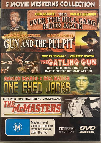 FIVE MOVIE WESTERN COLLECTION-2DVD NM